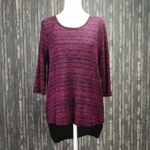 AB Studio Half Sleeve Top Size Medium